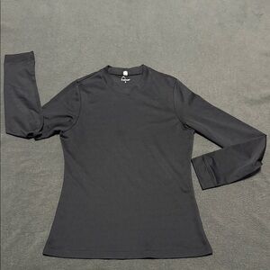 Head Black Long Sleeve Crewneck Top